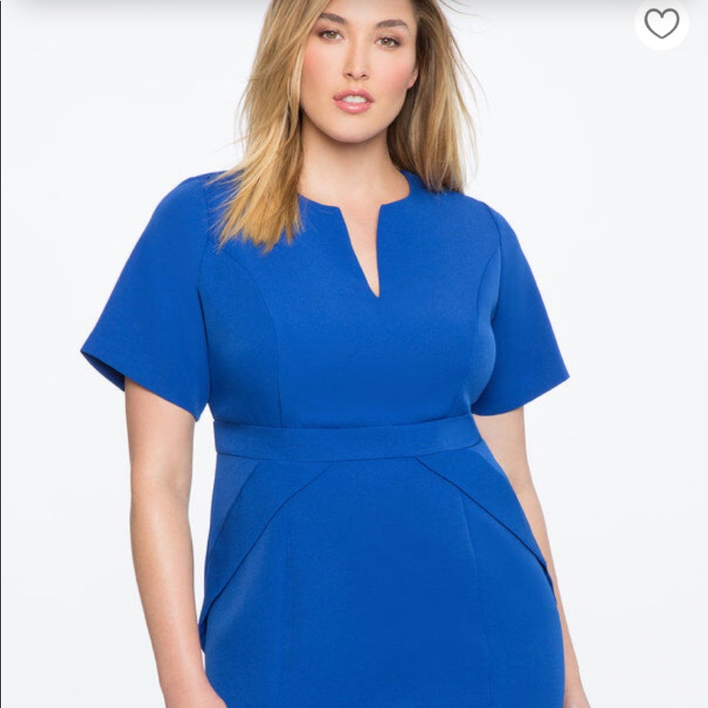 Eloquii v neck sheath dress